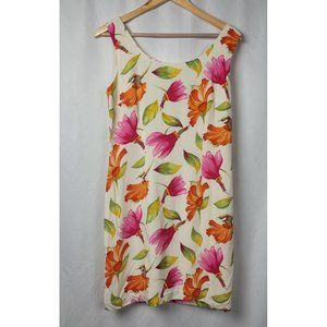 Liaison Paris Women's Dress 100% Rayon Floral Sleeveless Size 8